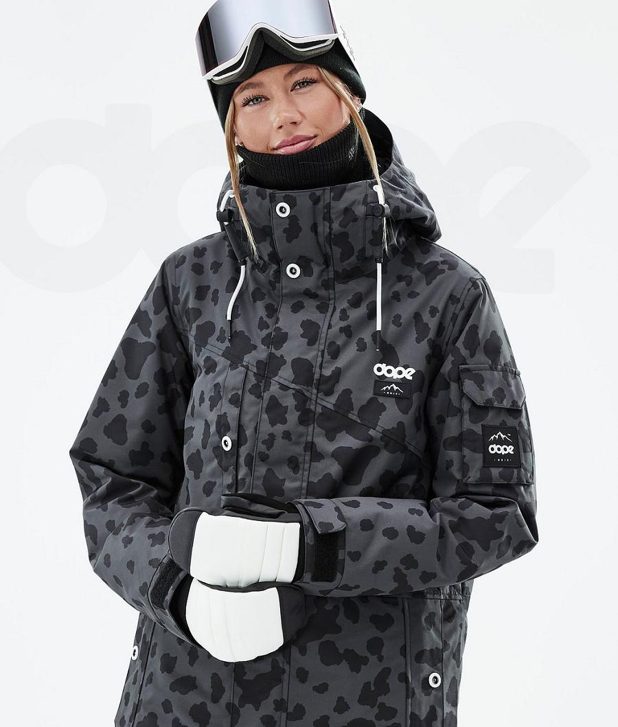 Chaquetas Snowboard Dope Adept W Dots Mujer Negras | ESJJ3402