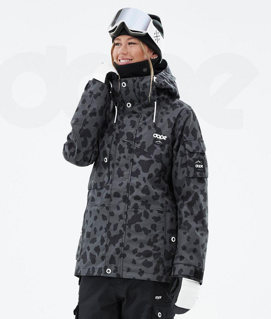 Chaquetas Snowboard Dope Adept W Dots Mujer Negras | ESJJ3402