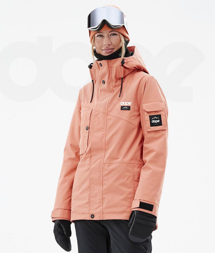 Chaquetas Snowboard Dope Adept W Mujer Coral | ESPQ3383