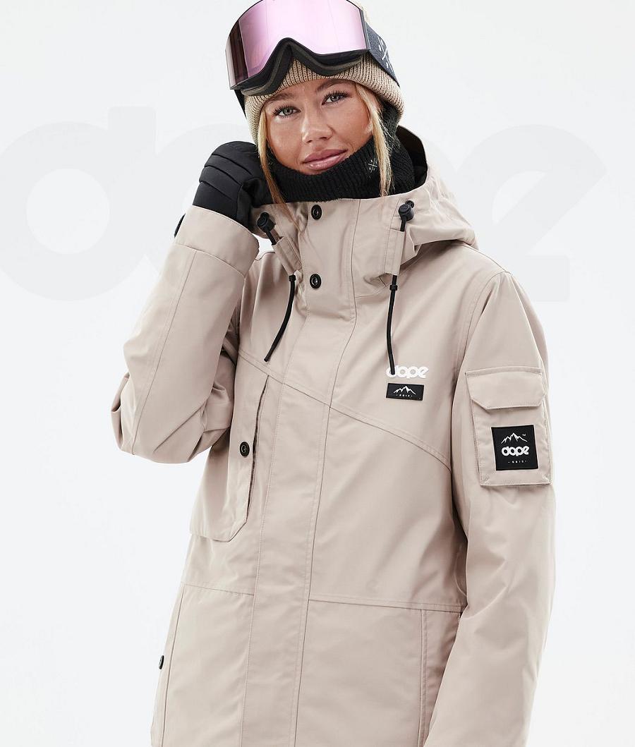 Chaquetas Snowboard Dope Adept W Mujer Marrones | ESDN3380