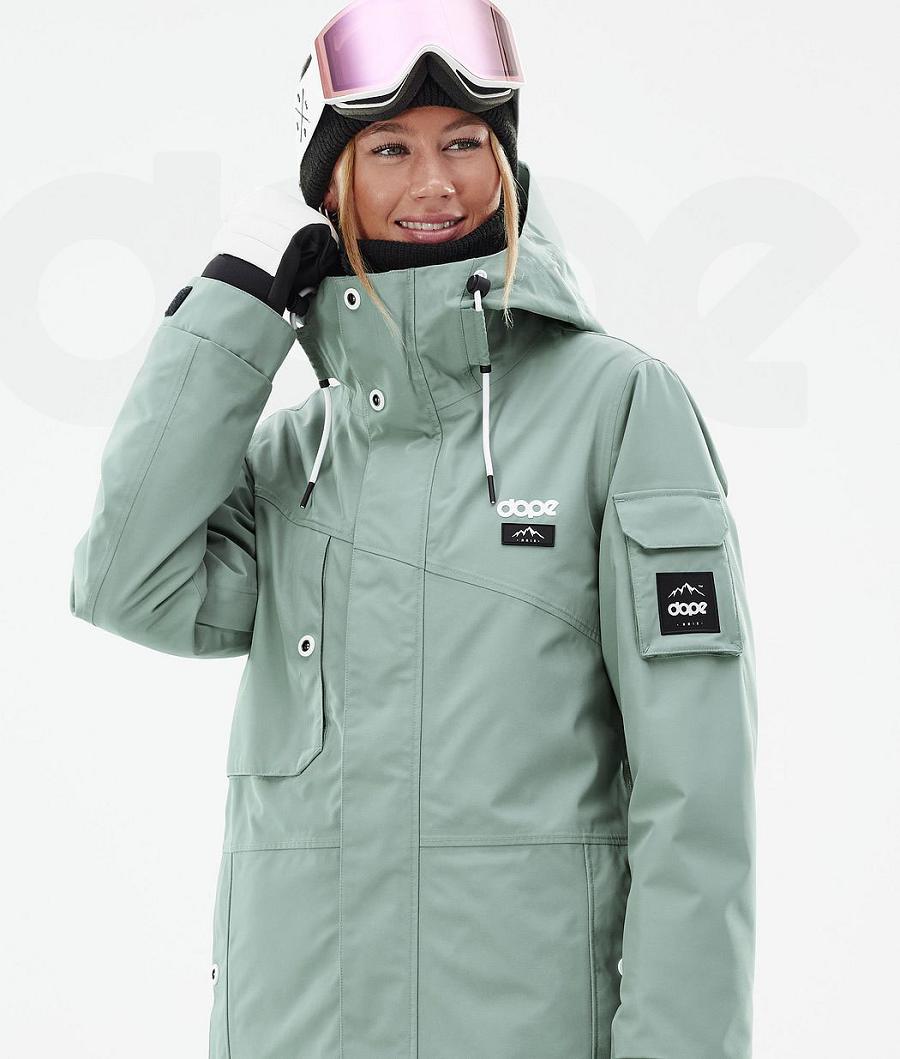 Chaquetas Snowboard Dope Adept W Mujer Verde | ESRW3389