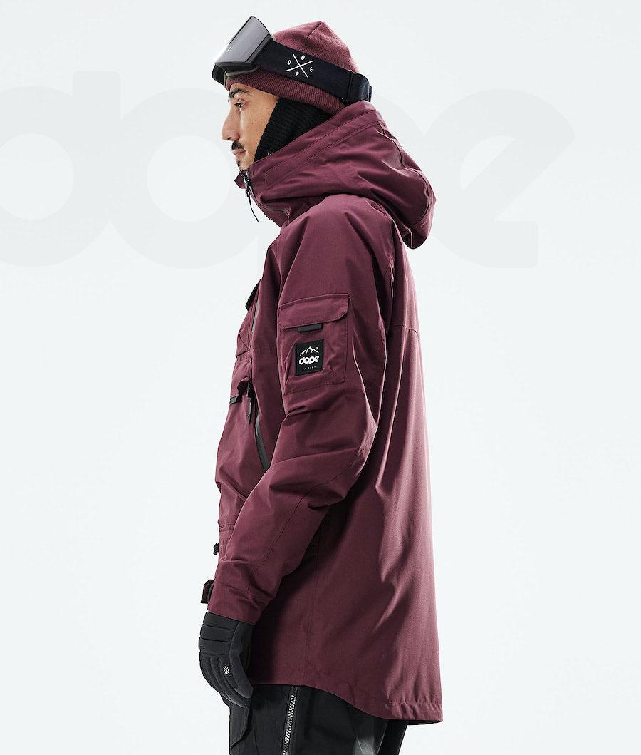 Chaquetas Snowboard Dope Akin 2021 Hombre Burdeos | ESIS2746