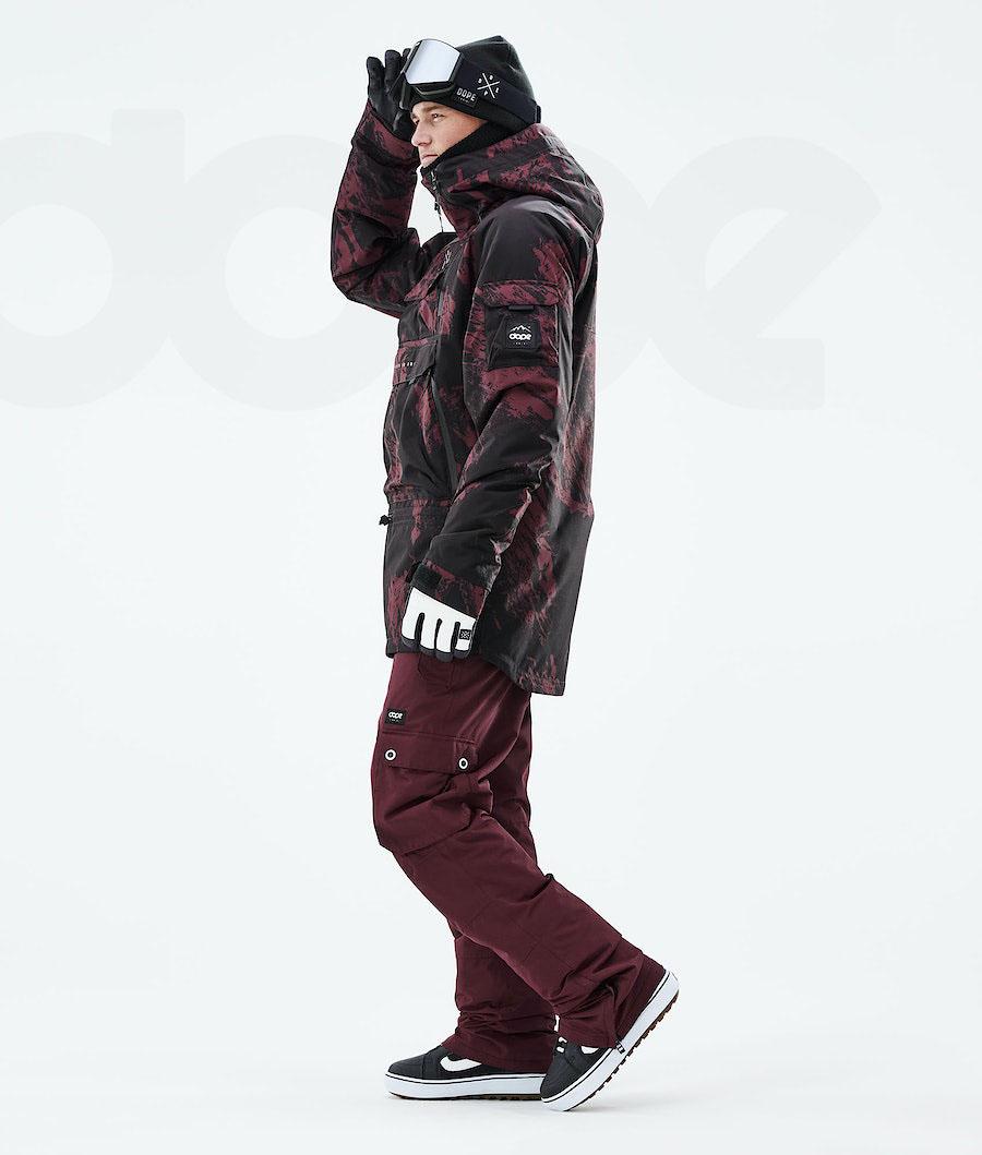 Chaquetas Snowboard Dope Akin 2021 Paint Hombre Burdeos | ESRW2750