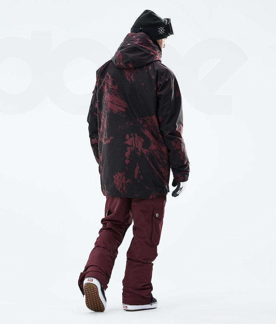 Chaquetas Snowboard Dope Akin 2021 Paint Hombre Burdeos | ESRW2750