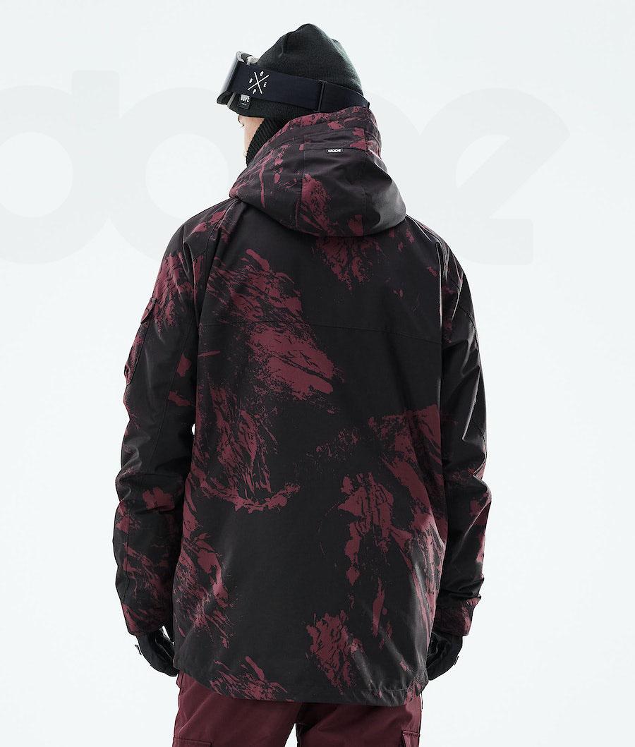 Chaquetas Snowboard Dope Akin 2021 Paint Hombre Burdeos | ESRW2750