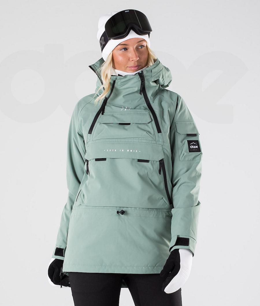 Chaquetas Snowboard Dope Akin W 2019 Mujer Verde | ESPQ3410