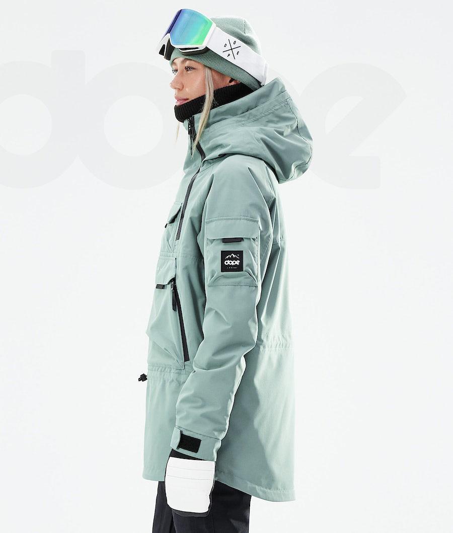 Chaquetas Snowboard Dope Akin W 2021 Mujer Verde | ESEX3417