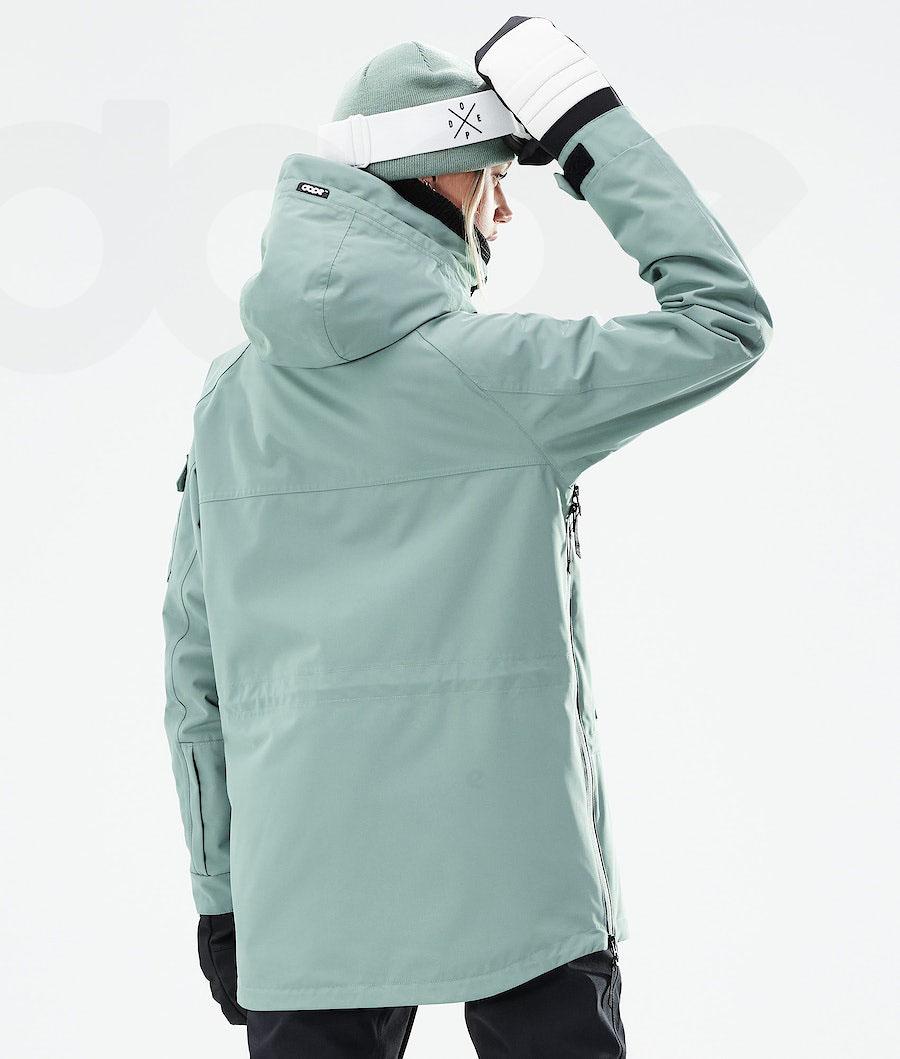 Chaquetas Snowboard Dope Akin W 2021 Mujer Verde | ESEX3417