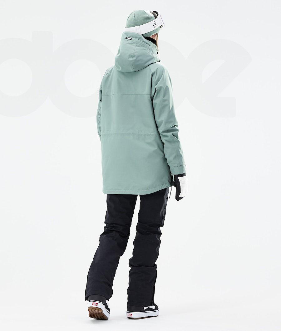 Chaquetas Snowboard Dope Akin W 2021 Mujer Verde | ESEX3417