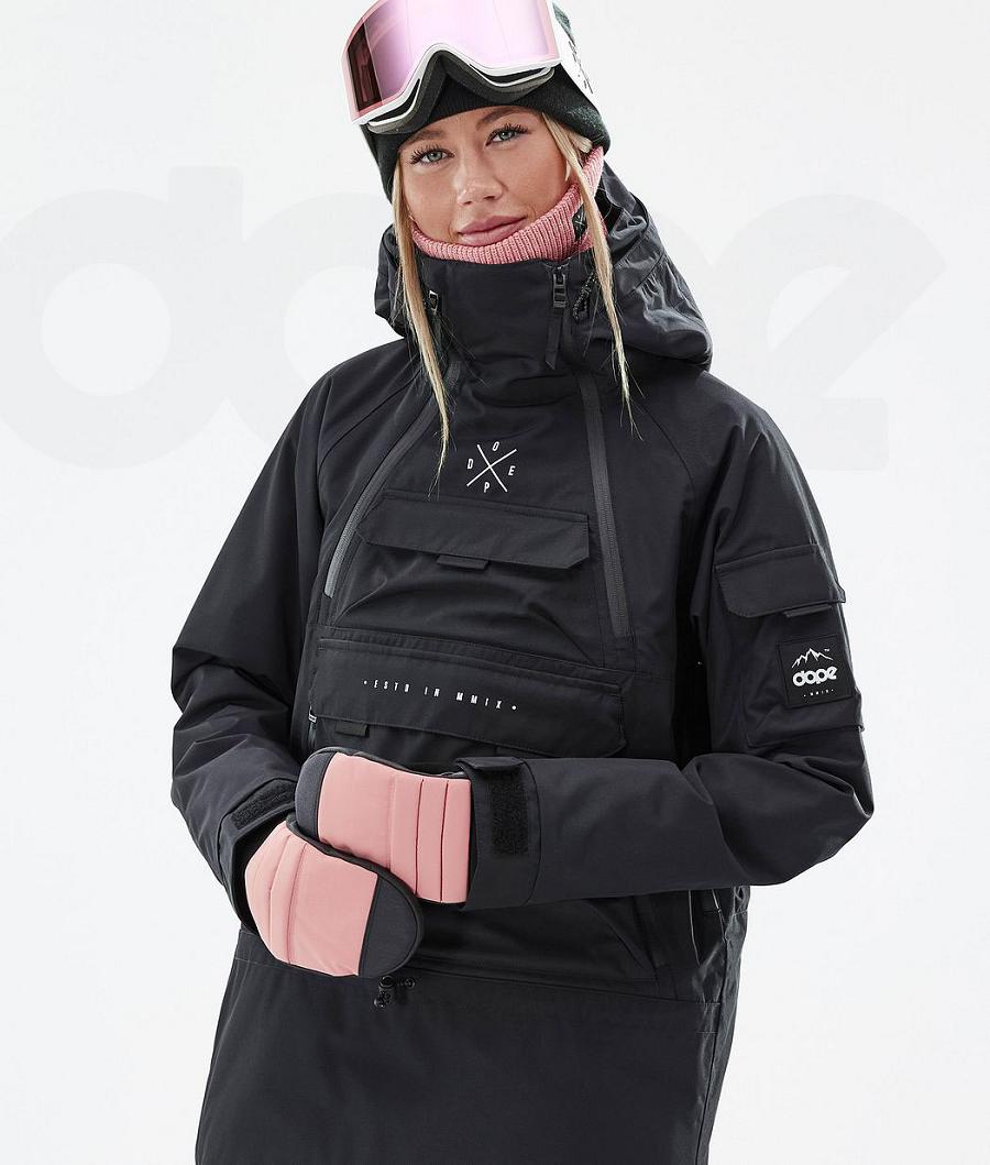 Chaquetas Snowboard Dope Akin W Mujer Negras | ESFM3406