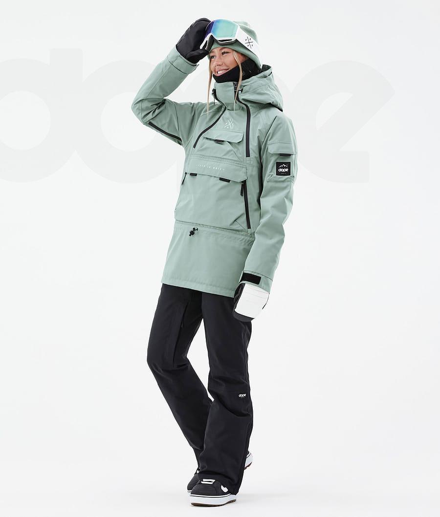 Chaquetas Snowboard Dope Akin W Mujer Verde | ESGL3405