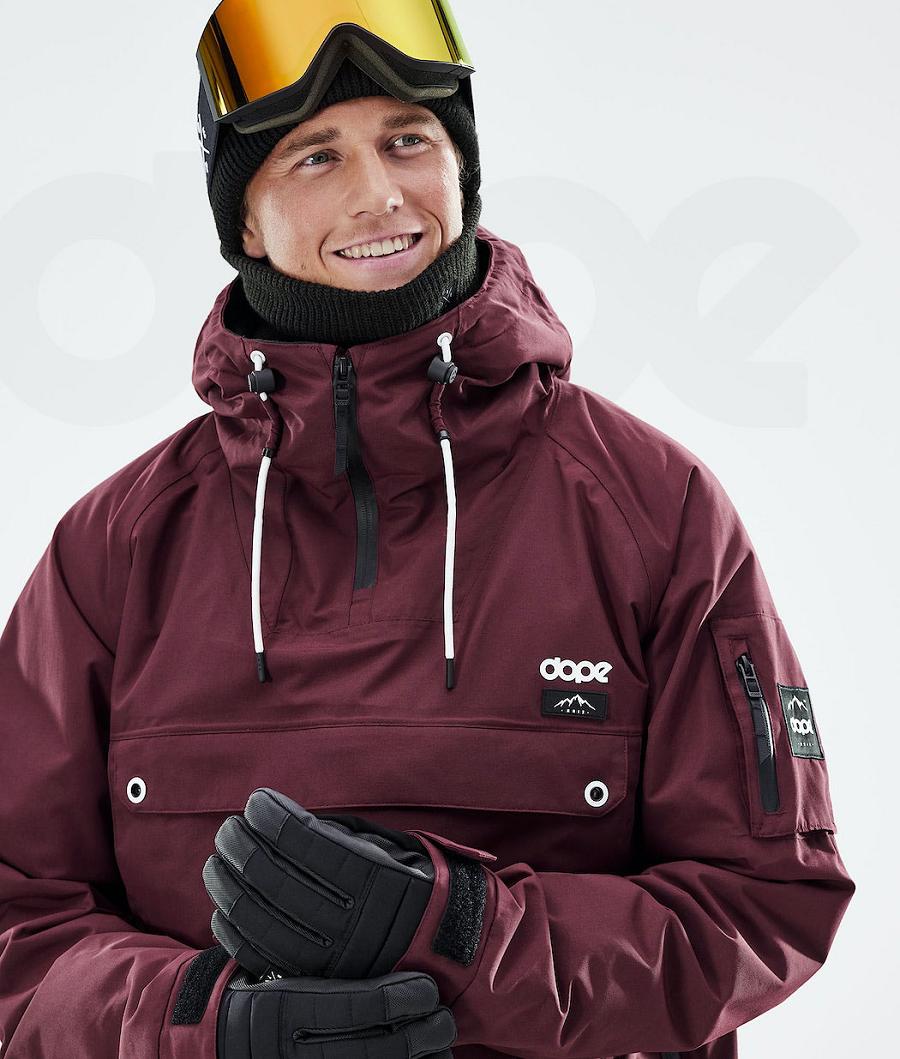 Chaquetas Snowboard Dope Annok 2021 Hombre Burdeos | ESCE2758