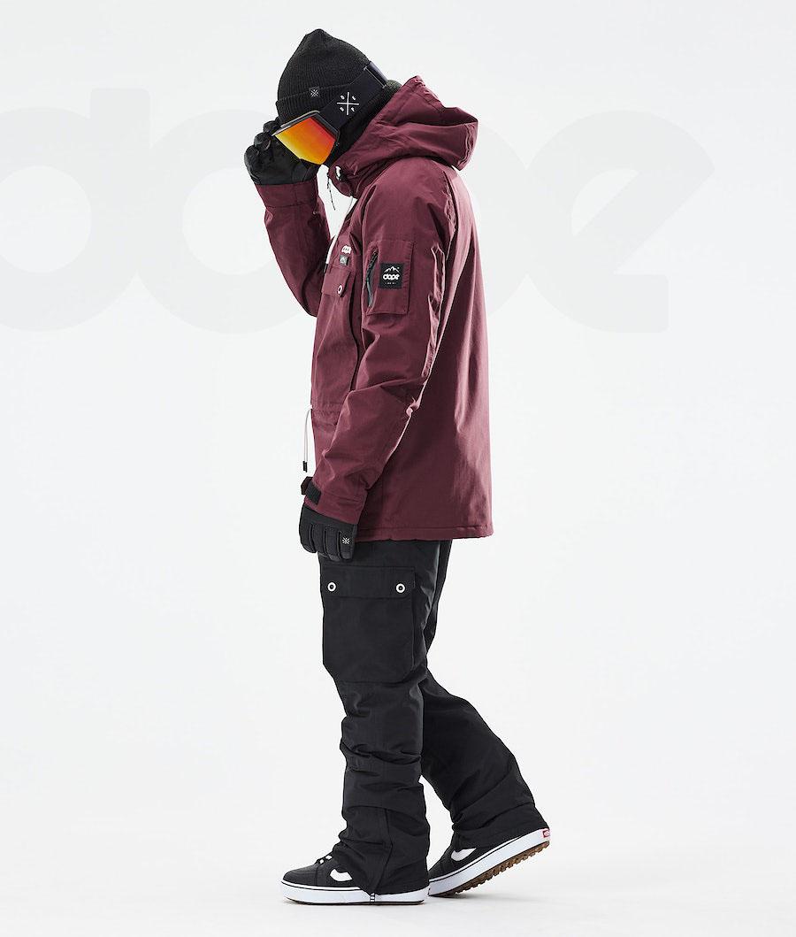 Chaquetas Snowboard Dope Annok 2021 Hombre Burdeos | ESCE2758