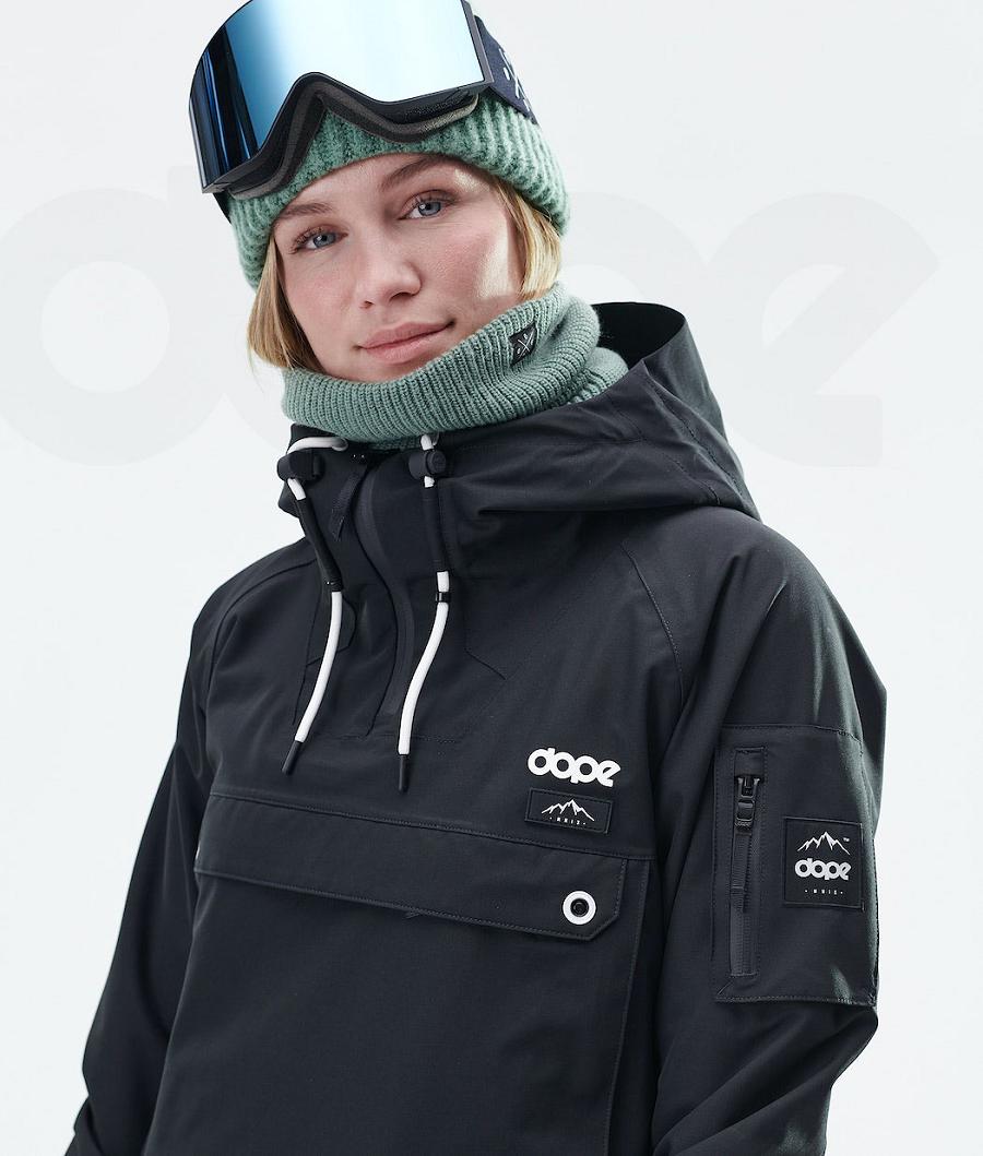 Chaquetas Snowboard Dope Annok Long W Mujer Negras | ESQZ3419