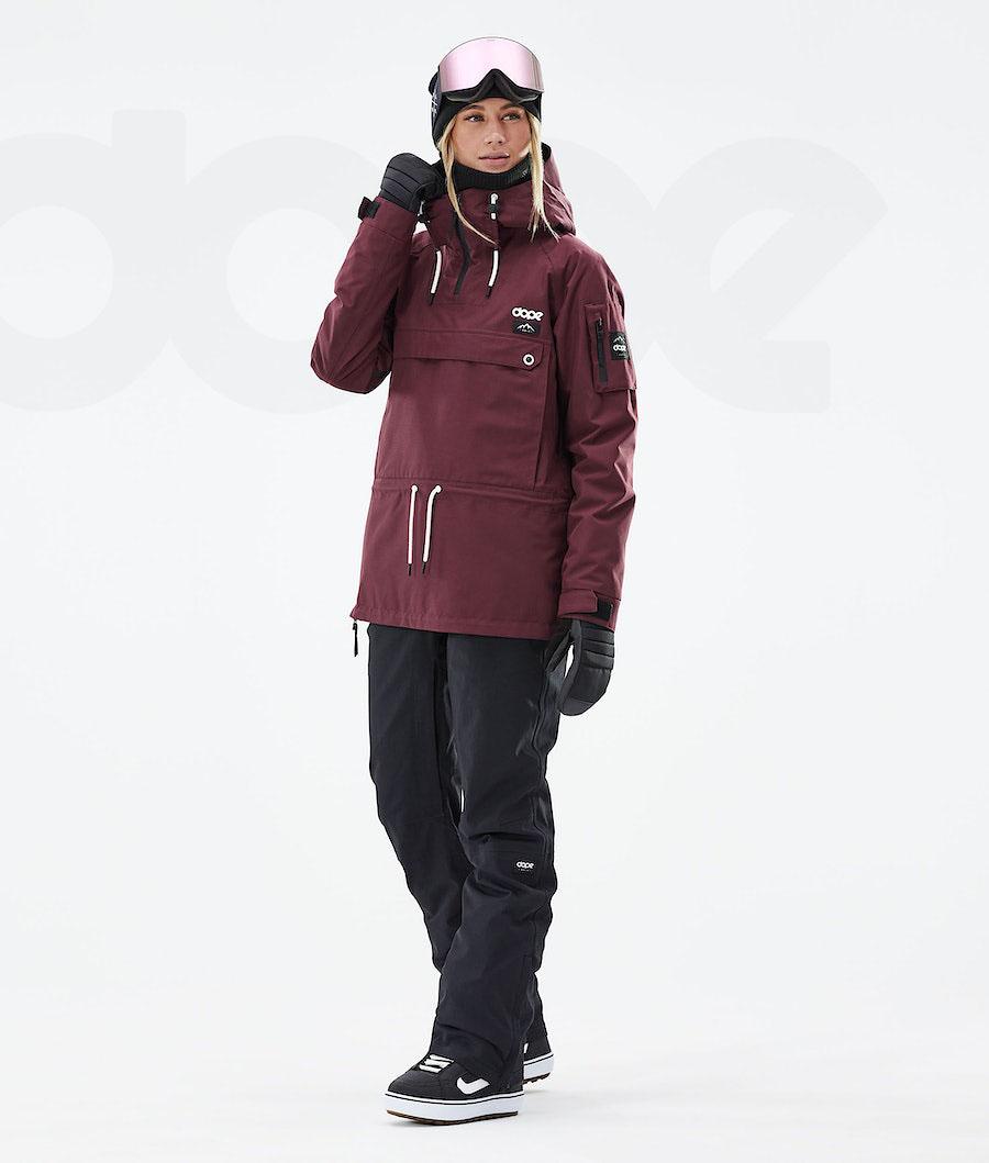 Chaquetas Snowboard Dope Annok W 2021 Mujer Burdeos | ESAP3434