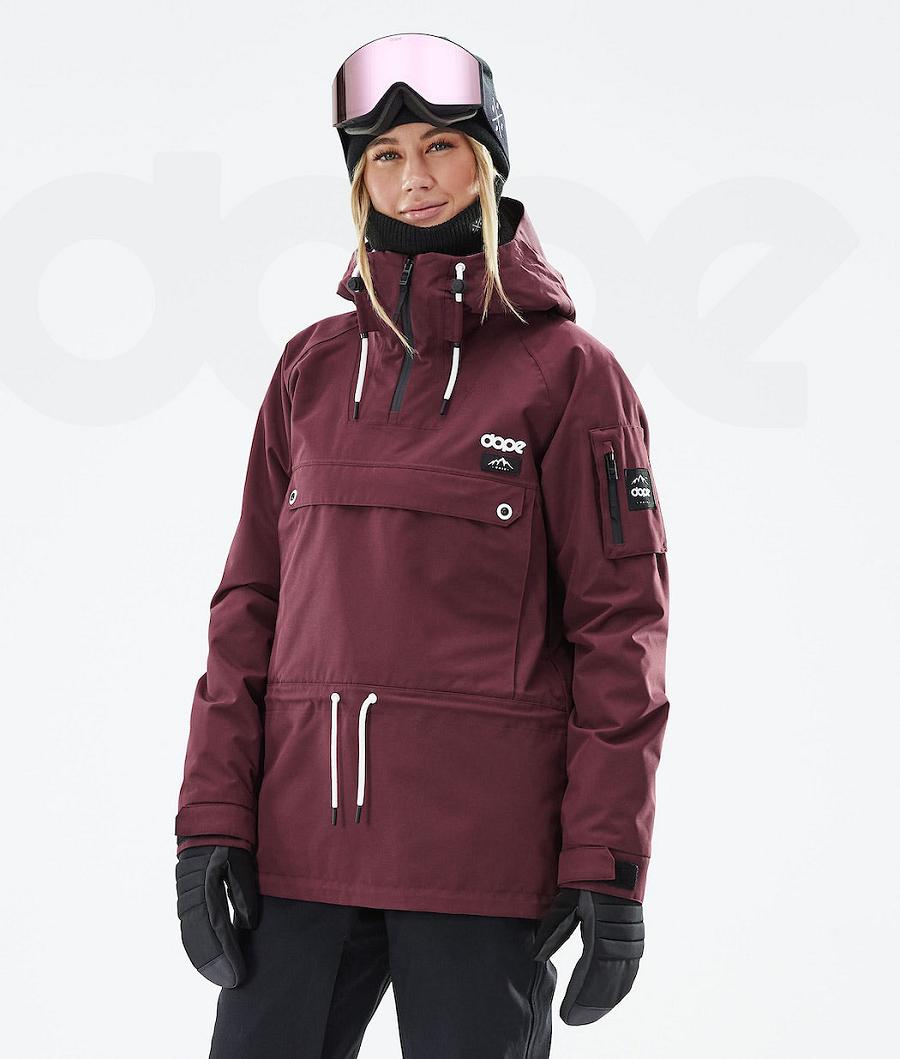 Chaquetas Snowboard Dope Annok W 2021 Mujer Burdeos | ESAP3434