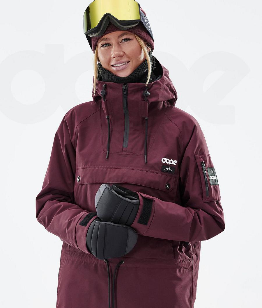 Chaquetas Snowboard Dope Annok W Don Mujer Burdeos | ESIS3437