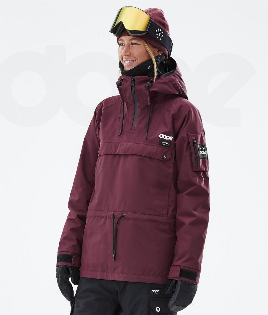 Chaquetas Snowboard Dope Annok W Don Mujer Burdeos | ESIS3437