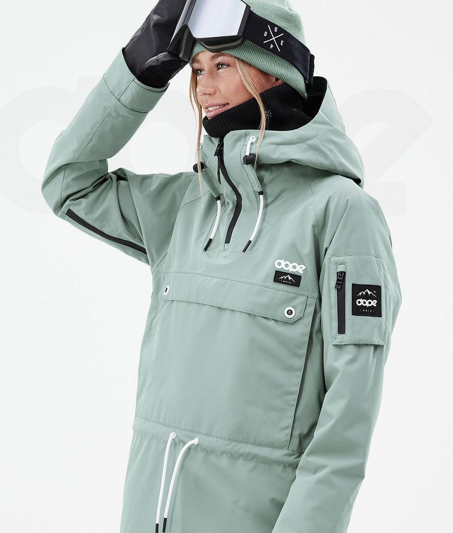 Chaquetas Snowboard Dope Annok W Faded Mujer Verde | ESTV3440