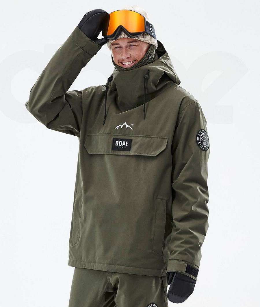 Chaquetas Snowboard Dope Blizzard Hombre Verde Oliva Verde | ESIS2773