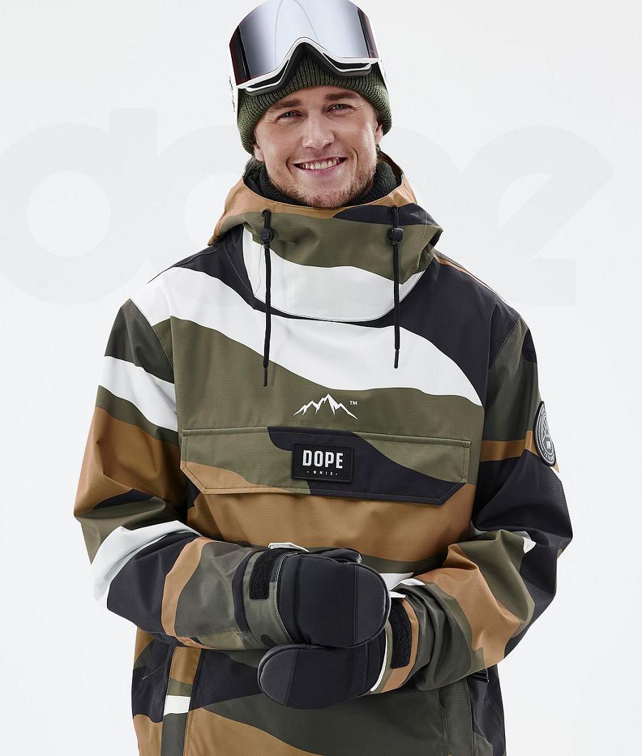 Chaquetas Snowboard Dope Blizzard Shards Hombre Doradas Verde Oliva | ESDN2786