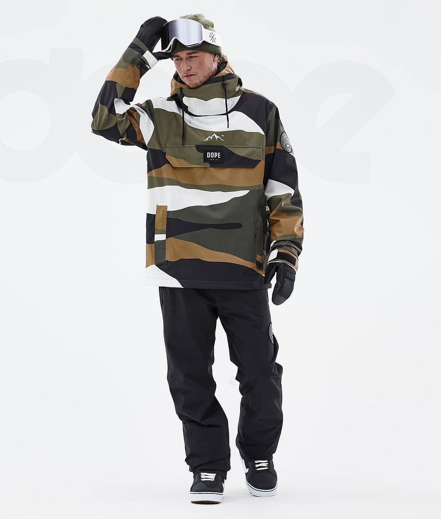 Chaquetas Snowboard Dope Blizzard Shards Hombre Doradas Verde Oliva | ESDN2786