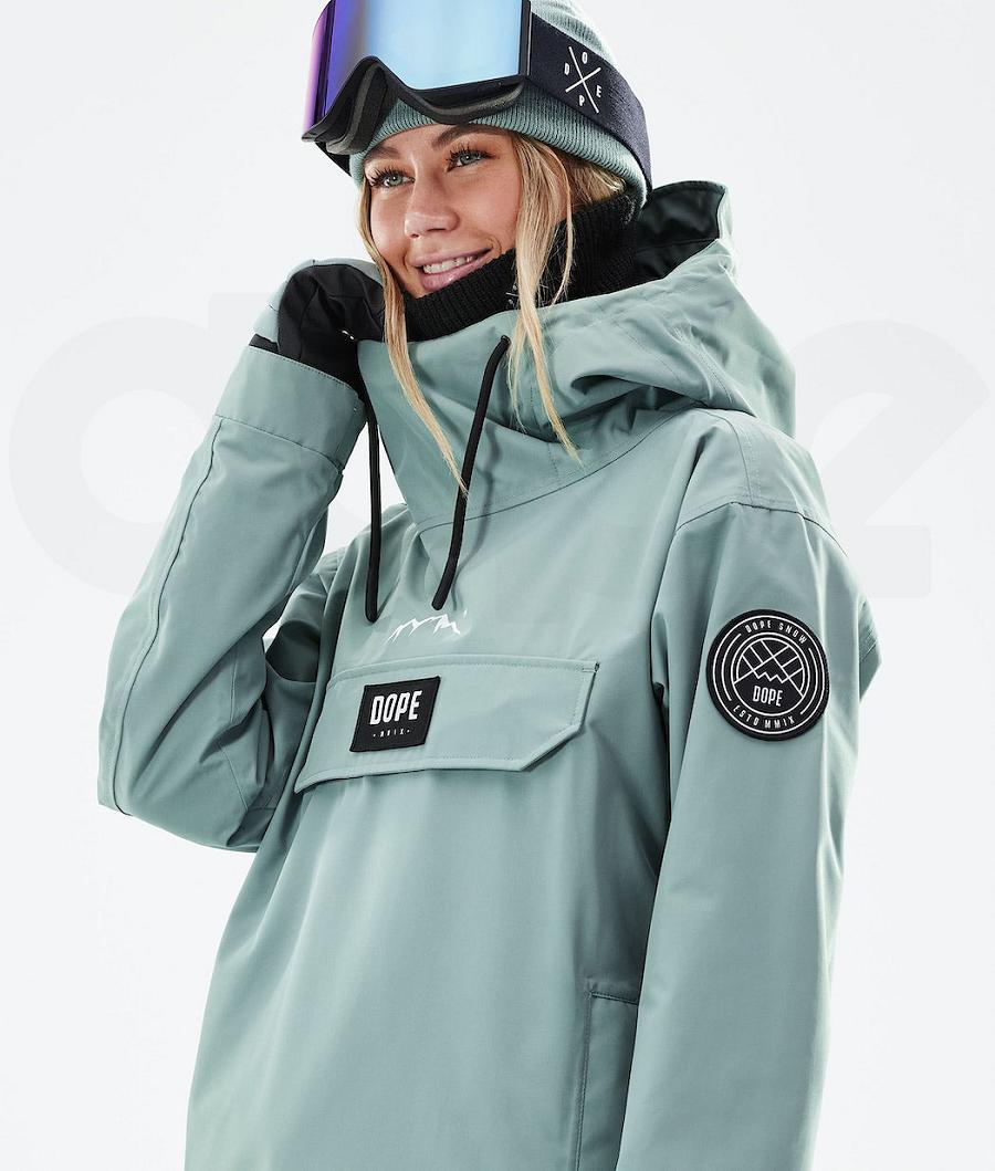 Chaquetas Snowboard Dope Blizzard W 2021 Faded Mujer Verde | ESFM3458