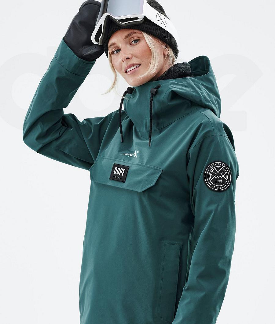 Chaquetas Snowboard Dope Blizzard W Bottle Mujer Verde | ESAP3461