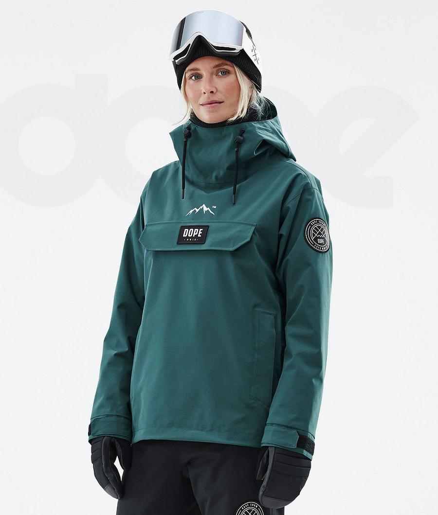 Chaquetas Snowboard Dope Blizzard W Bottle Mujer Verde | ESAP3461