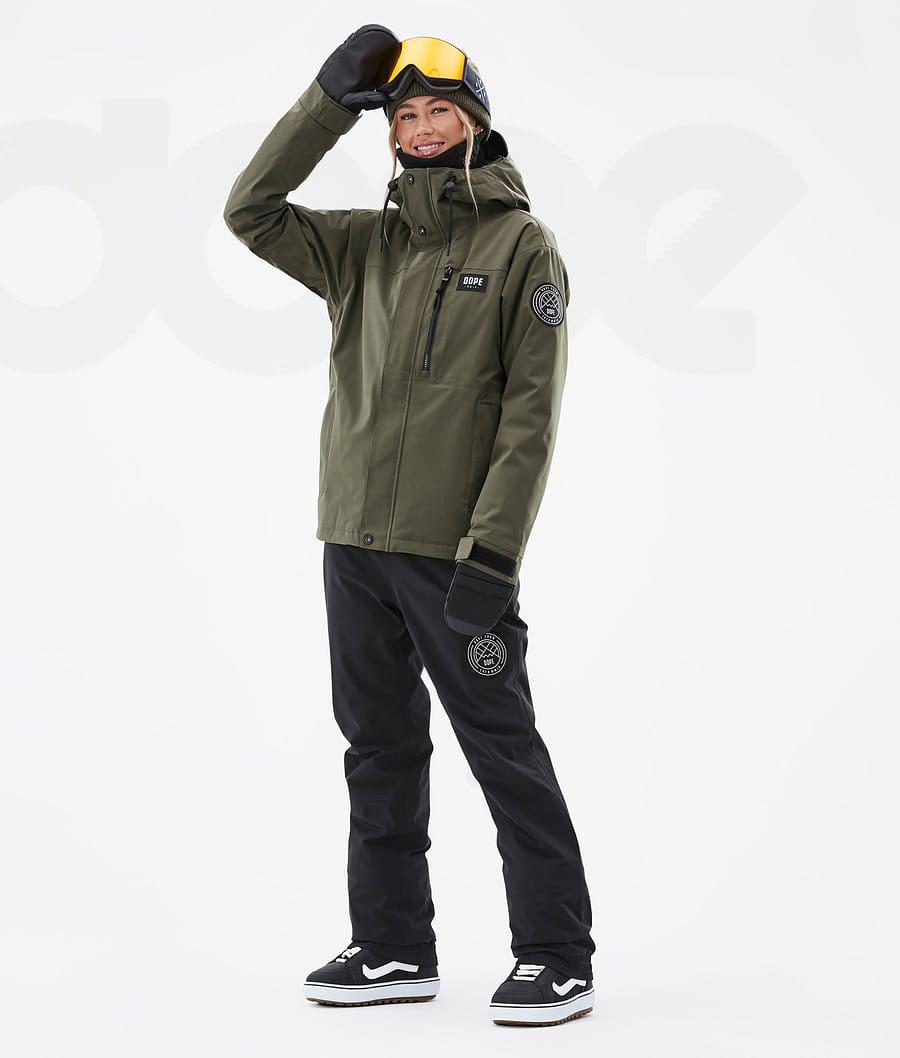 Chaquetas Snowboard Dope Blizzard W Full Zip Mujer Verde Oliva Verde | ESUT3465