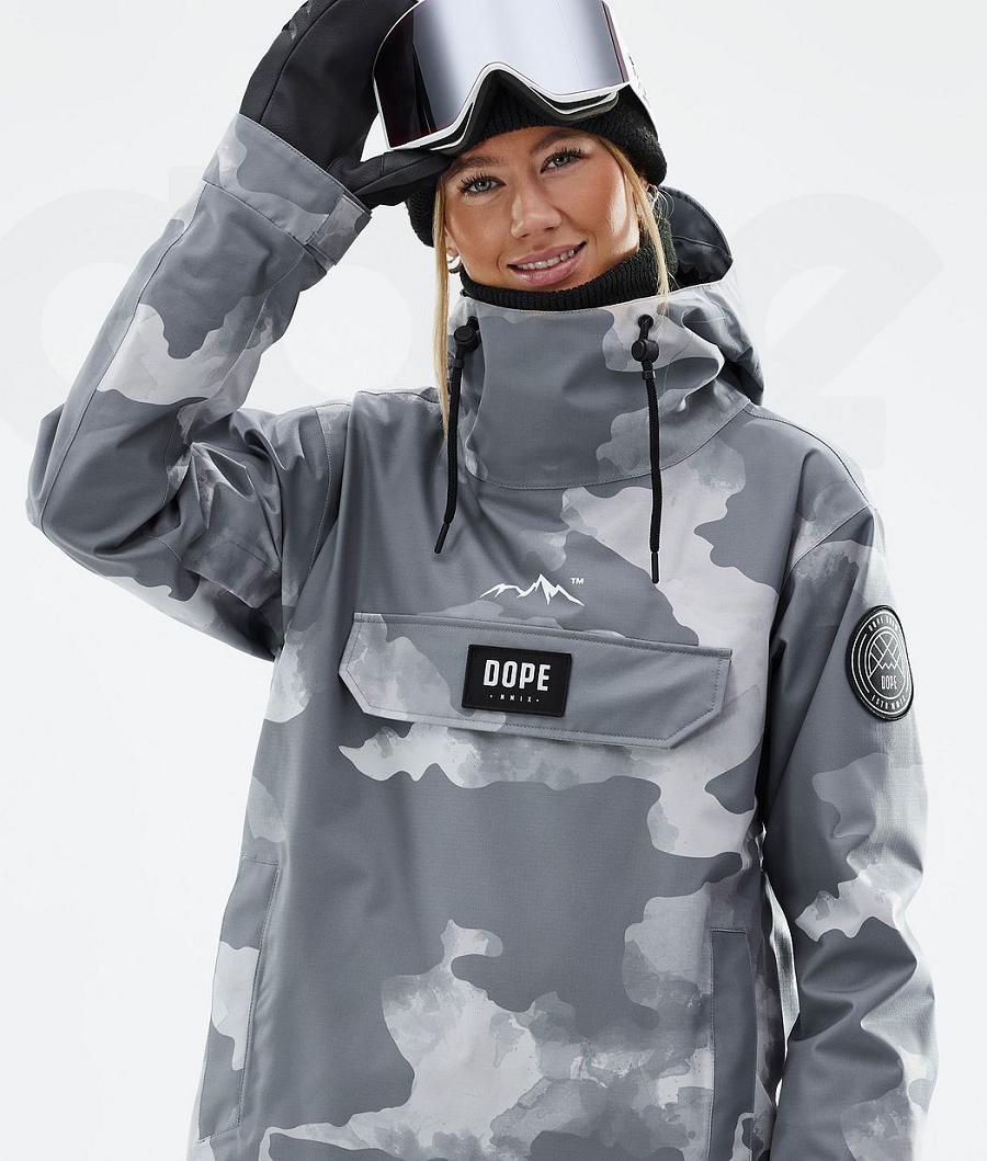 Chaquetas Snowboard Dope Blizzard W Mujer Gris Camuflaje | ESZG3451