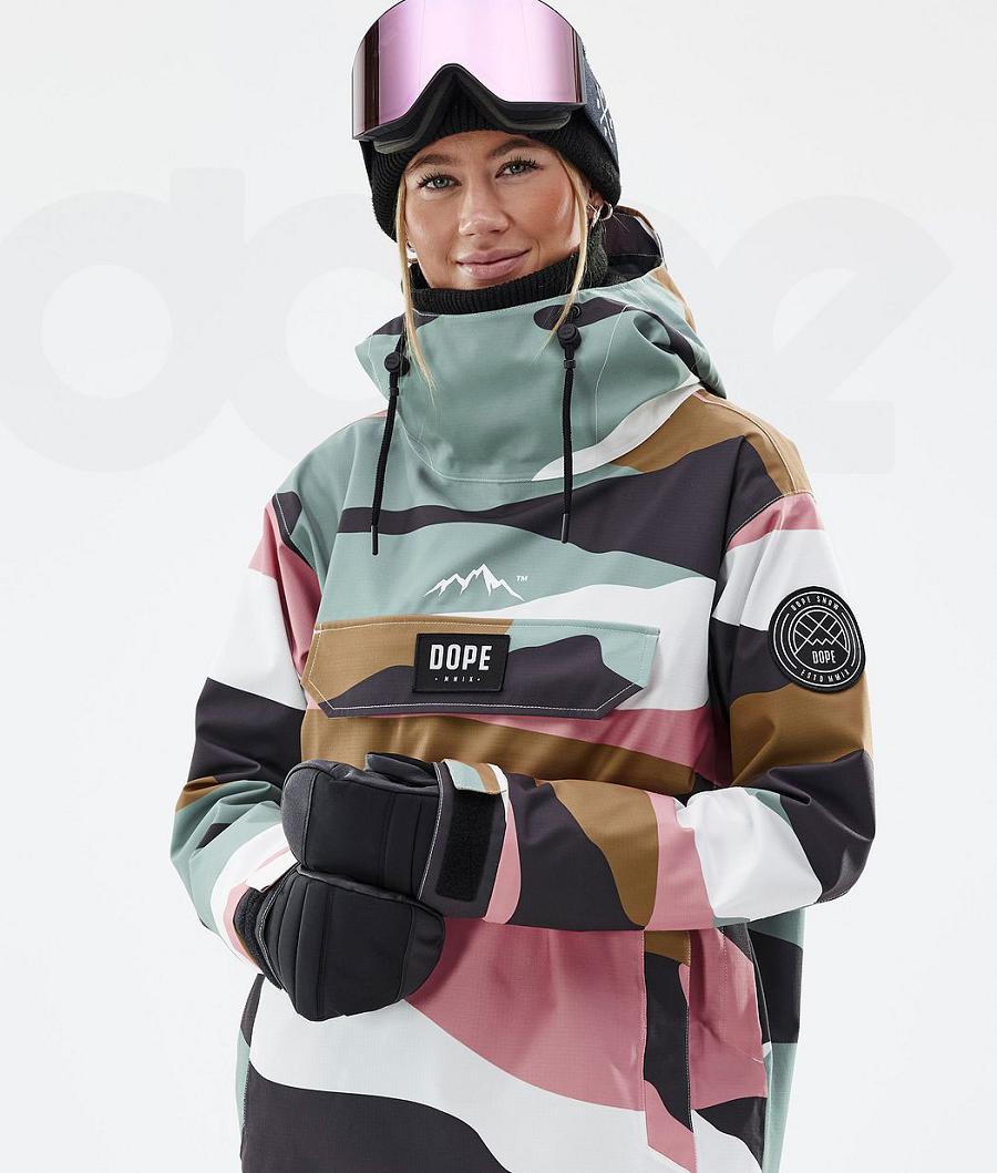 Chaquetas Snowboard Dope Blizzard W Shards Mujer Doradas Rosas | ESHK3474