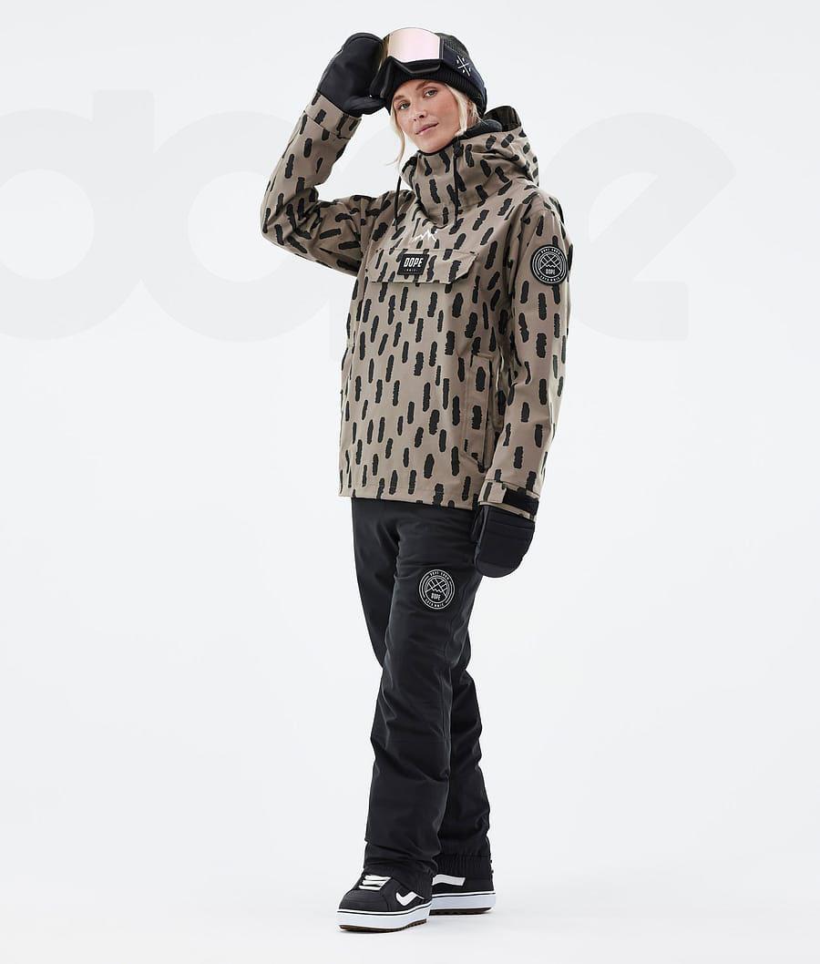 Chaquetas Snowboard Dope Blizzard W Stripes Mujer Marrones | ESDN3477