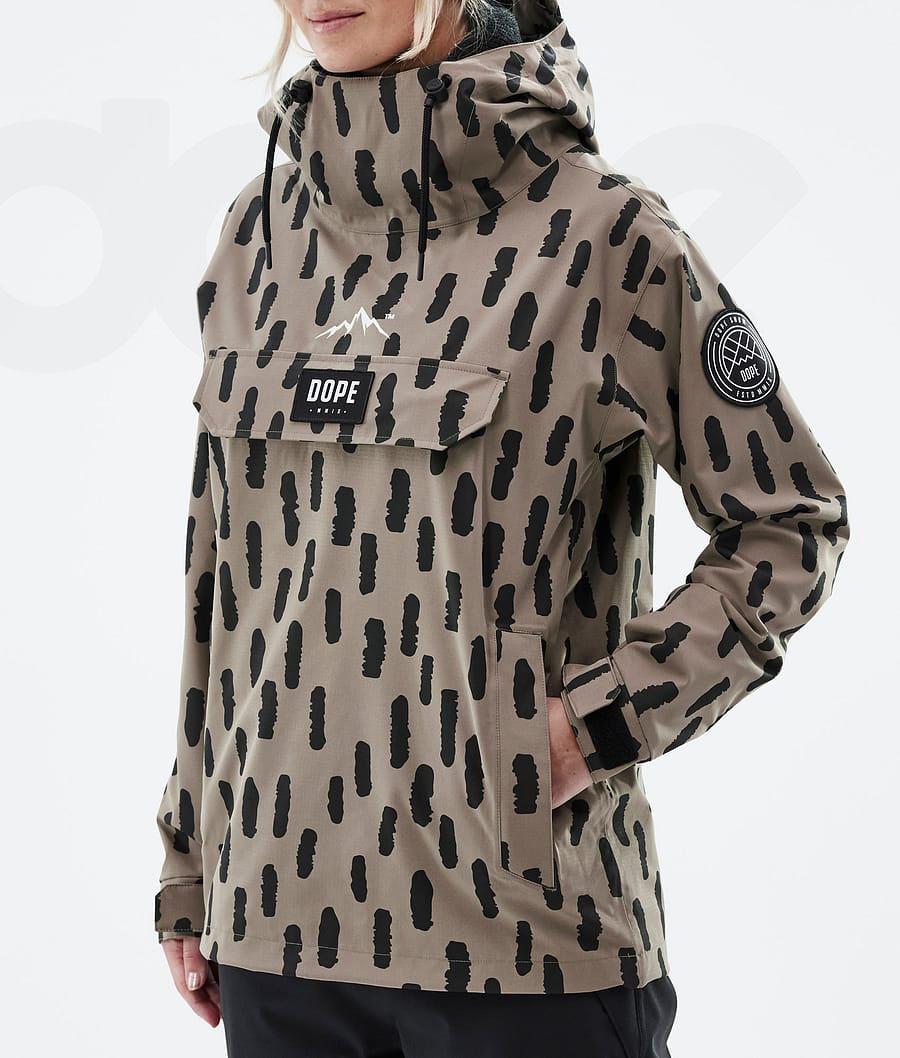 Chaquetas Snowboard Dope Blizzard W Stripes Mujer Marrones | ESDN3477