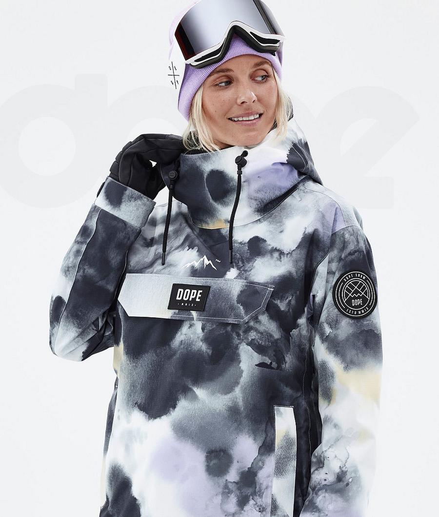 Chaquetas Snowboard Dope Blizzard W Tiedye Mujer Negras Moradas | ESSO3478