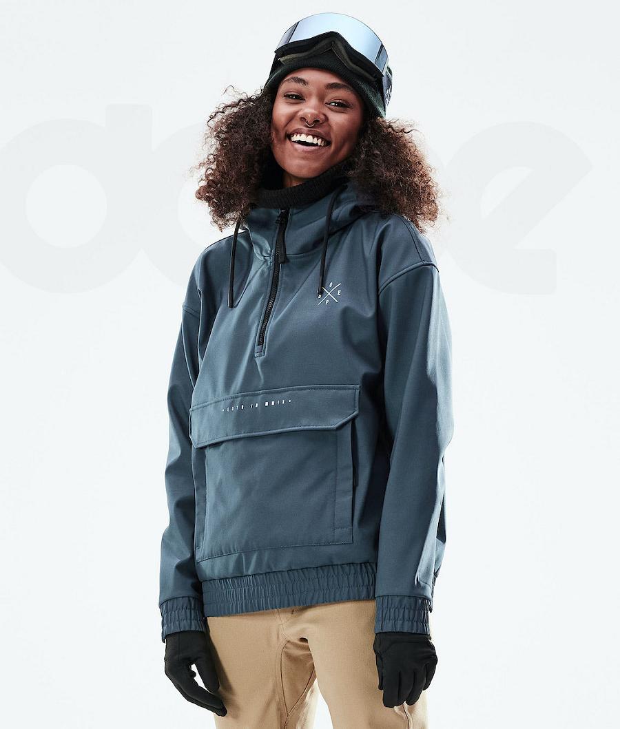 Chaquetas Snowboard Dope Cyclone W 2021 Mujer Azules | ESAP3486