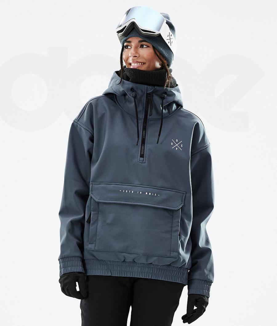 Chaquetas Snowboard Dope Cyclone W Mujer Azules | ESAP3479