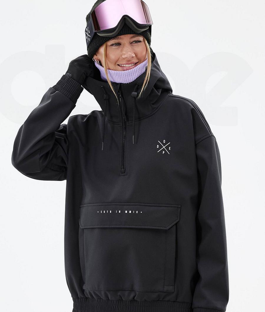 Chaquetas Snowboard Dope Cyclone W Mujer Negras | ESGL3482