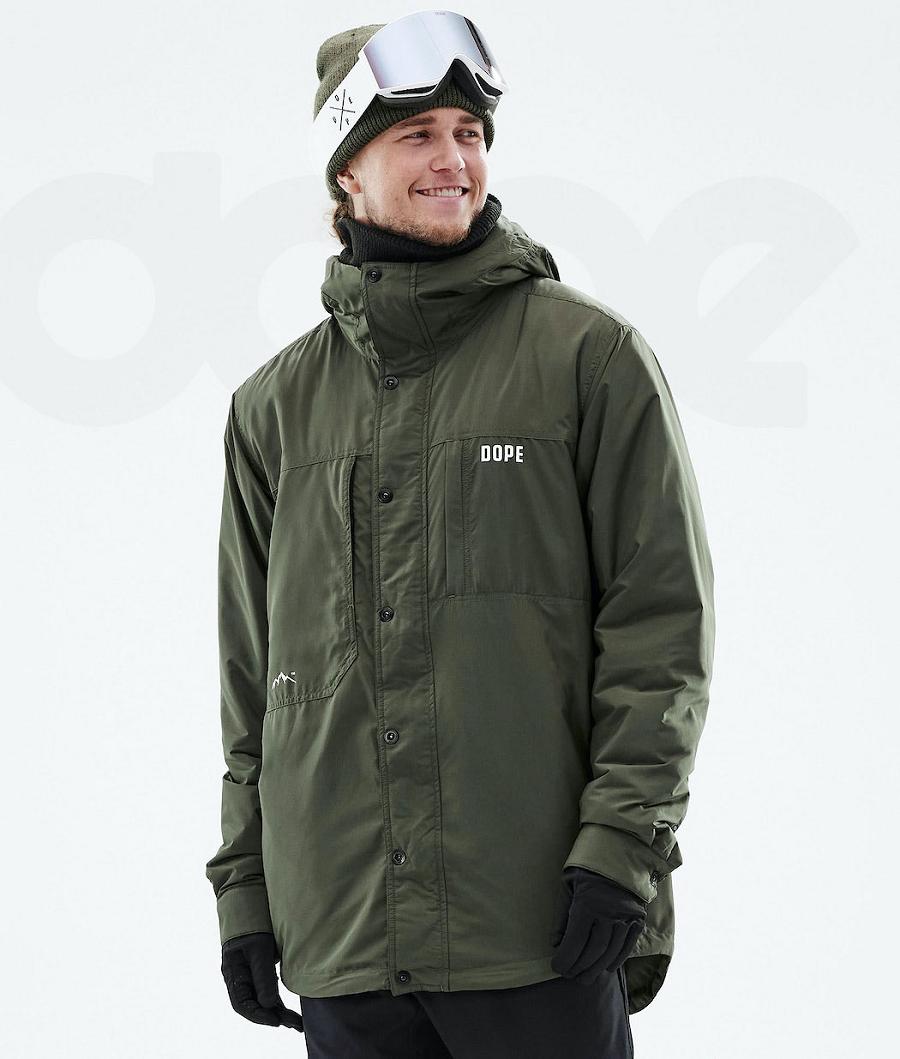 Chaquetas Snowboard Dope Insulated Hombre Verde Oliva Verde | ESRW2795