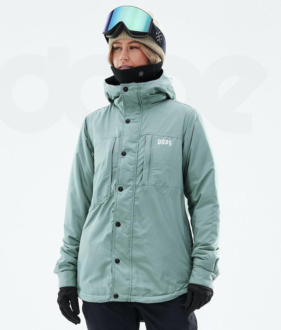 Chaquetas Snowboard Dope Insulated W Mujer Verde | ESOR3488