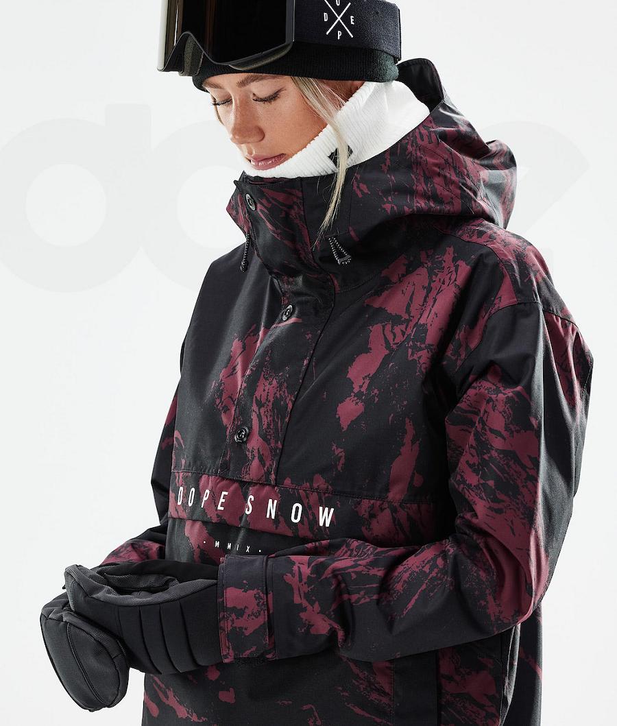 Chaquetas Snowboard Dope Legacy W 2021 Paint Mujer Burdeos | ESMA3497