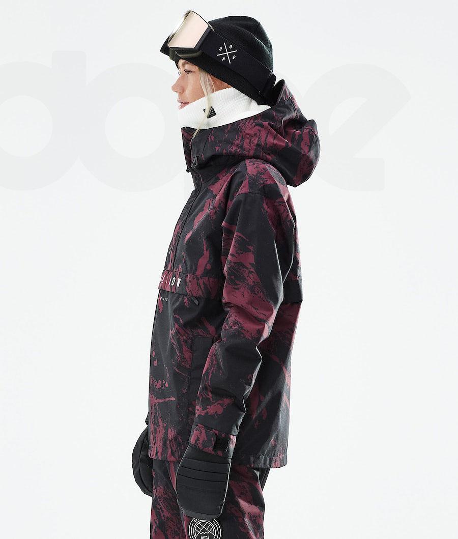 Chaquetas Snowboard Dope Legacy W 2021 Paint Mujer Burdeos | ESMA3497