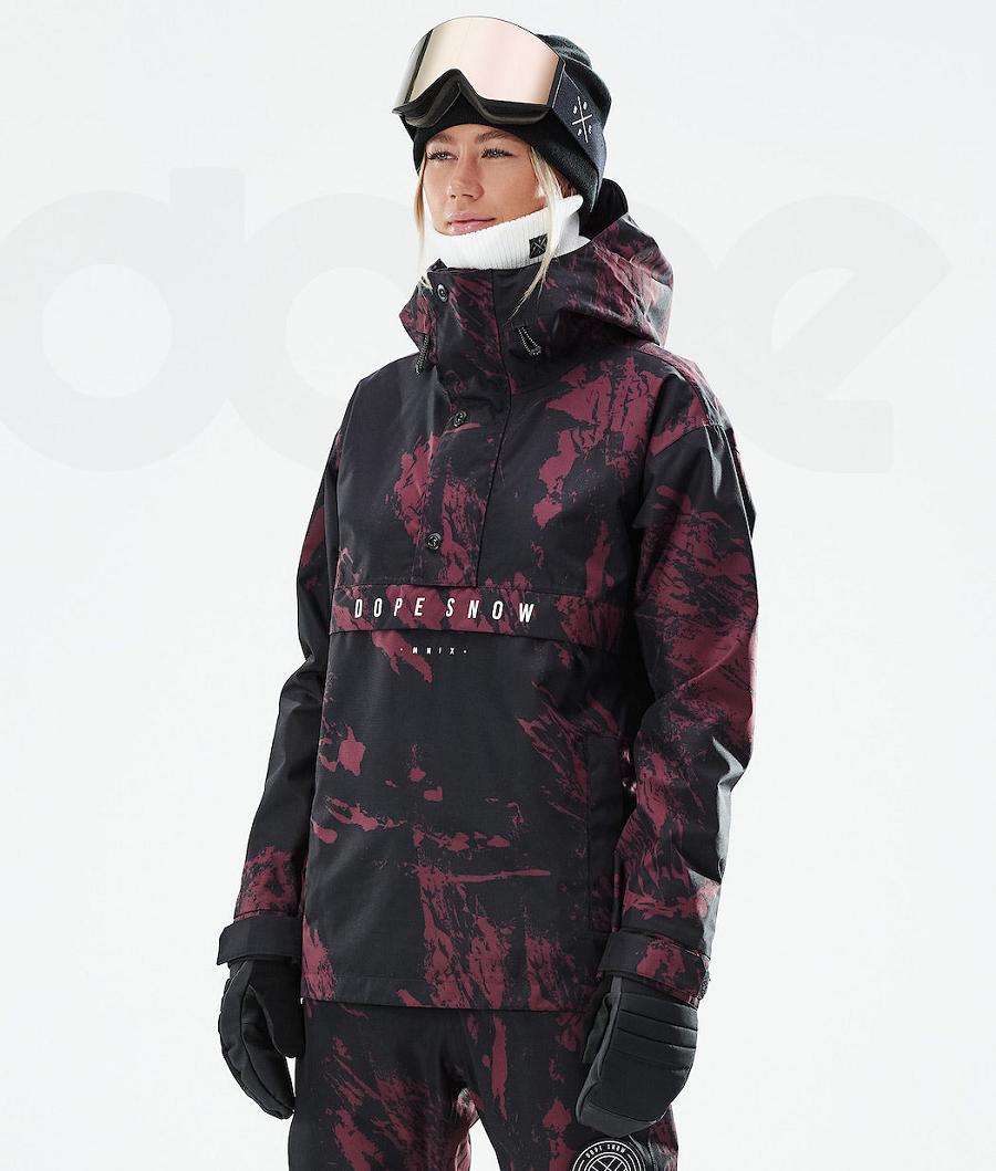 Chaquetas Snowboard Dope Legacy W 2021 Paint Mujer Burdeos | ESMA3497