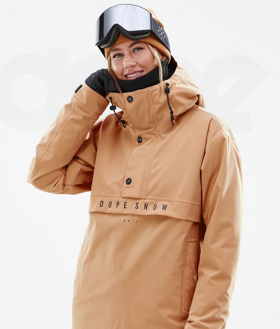 Chaquetas Snowboard Dope Legacy W Mujer Kaki Amarillo | ESEX3494