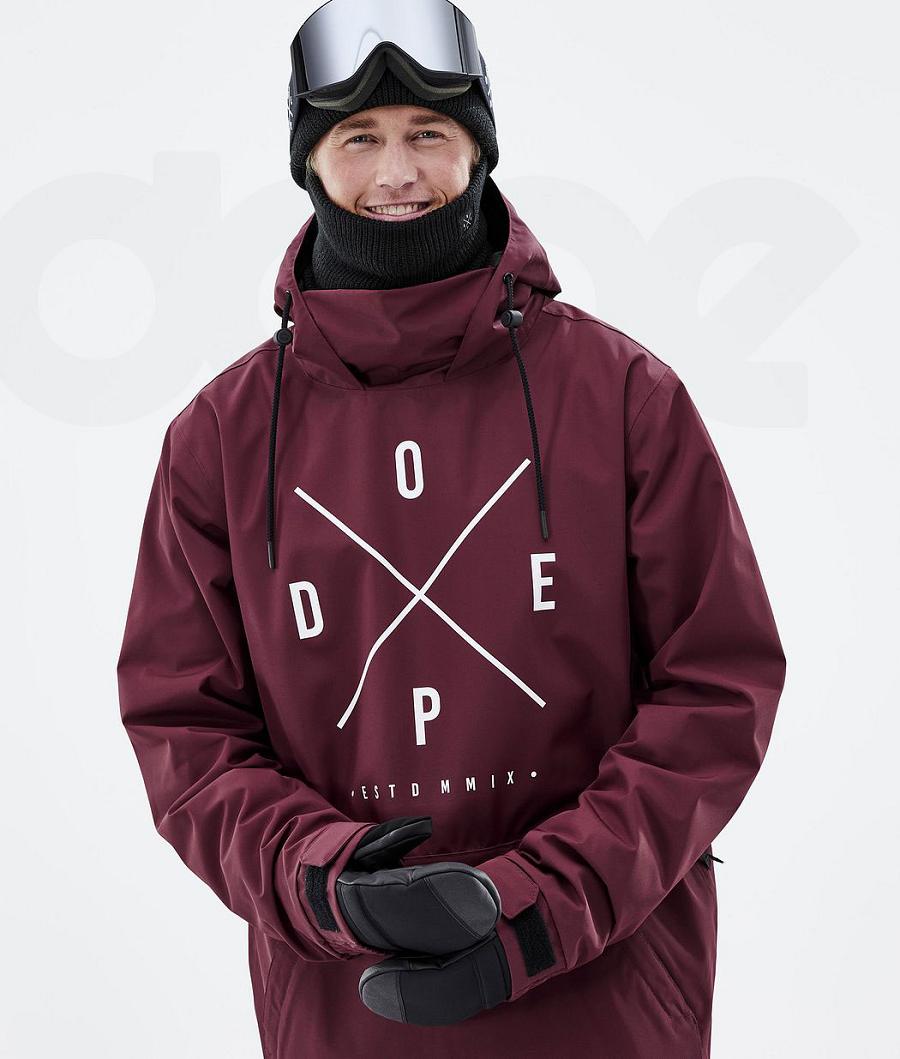 Chaquetas Snowboard Dope Migoo 2X-Up Hombre Burdeos | ESKI2807