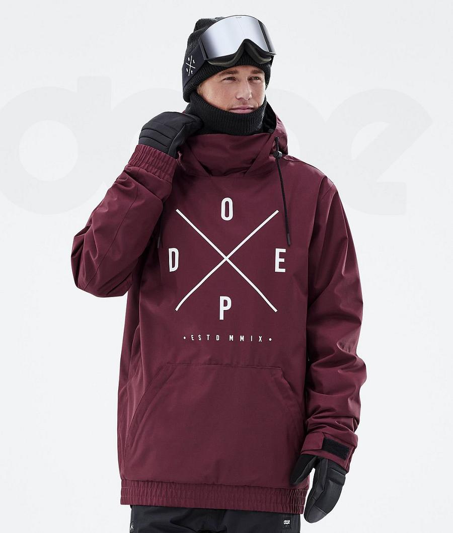 Chaquetas Snowboard Dope Migoo 2X-Up Hombre Burdeos | ESKI2807