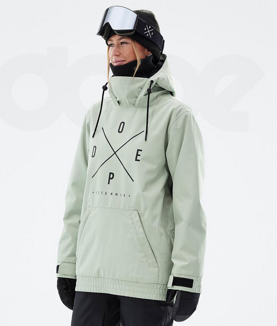 Chaquetas Snowboard Dope Migoo W 2X-Up Mujer Verde | ESCE3501