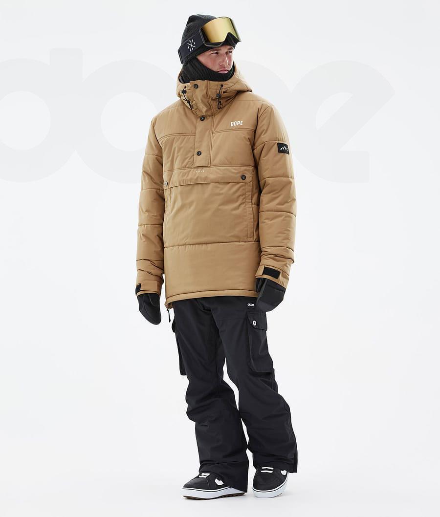 Chaquetas Snowboard Dope Puffer Hombre Doradas | ESDN2812