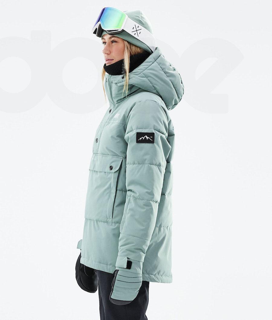 Chaquetas Snowboard Dope Puffer W 2021 Mujer Verde | ESJJ3506