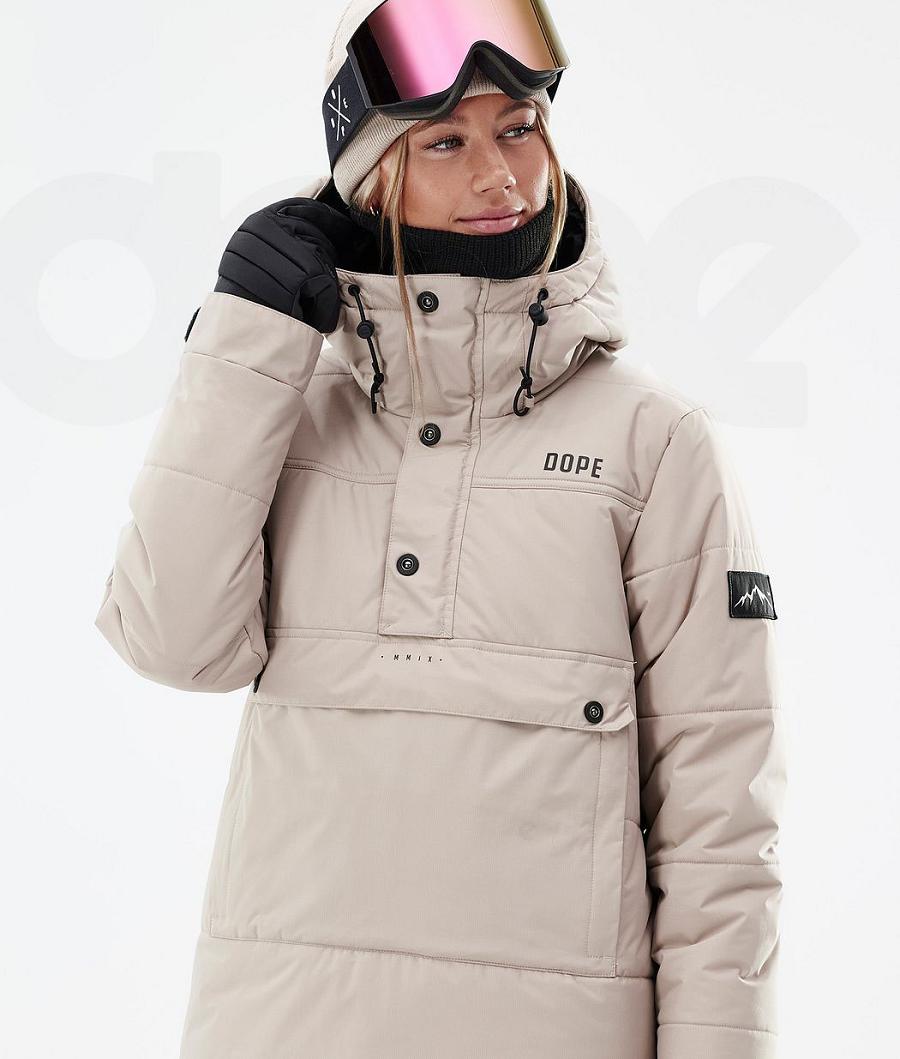 Chaquetas Snowboard Dope Puffer W Mujer Marrones | ESXF3502